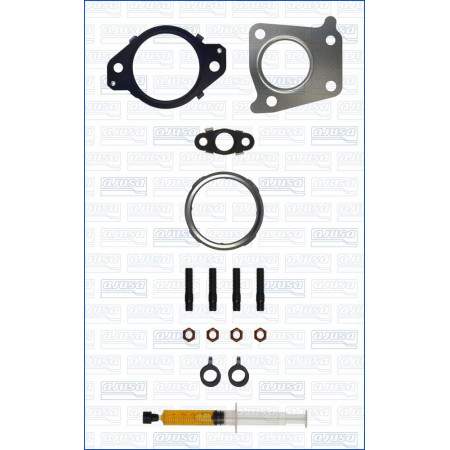 Set montaj. turbocompresor Turbocharger assembly kit with gaskets CHEVROLET CRUZE ORLANDO OPEL ANTARA A 2.0D-2.2D 08.10- CHEVROLET ORLANDO (J309), Dubita, 12.2010 - Ajusa JTC12168