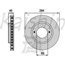 ABE C35066ABE - Brake Disc pentru MITSUBISHI LANCER VIII (2007–prezent)
