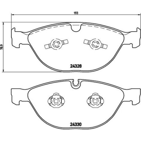 ABE C1B032ABE - Brake Pad Set, disc brake pentru JAGUAR XK II Coupe (2006–2014)