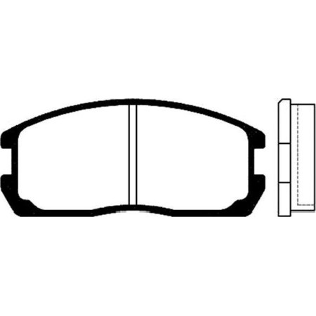 ABE C15024ABE - Brake Pad Set, disc brake pentru MITSUBISHI MIRAGE V Hatchback (1995–2003)