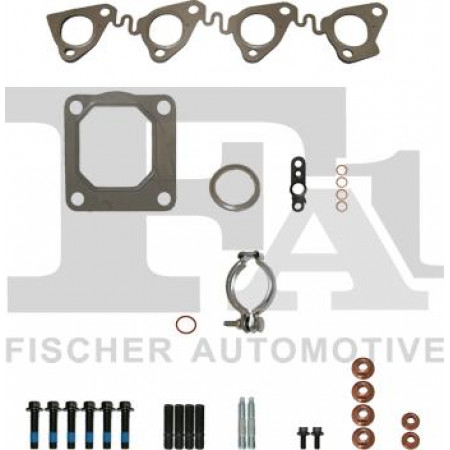 Kit de montagem, turbocompressor FORD FOCUS (DAW, DBW), Hatchback, 09.1998 - 11.2009 FA1 KT130025
