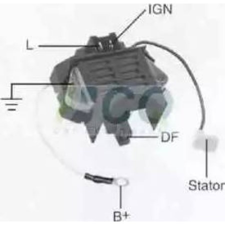 Lauber CQ1010019 - Voltage regulator, alternator