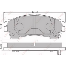 ABE C13038ABE - Juego de pastillas de freno pentru MAZDA MX-6 (1987–1997)