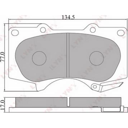 ABE C12111ABE - Brake Pad Set, disc brake pentru MITSUBISHI PAJERO IV (2006–prezent)
