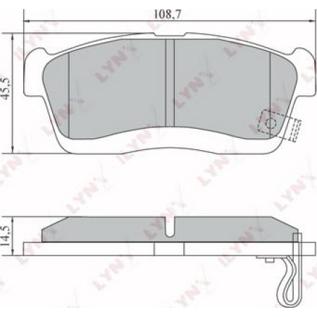 ABE C18016ABE - Brake Pad Set, disc brake pentru DAIHATSU CUORE VII (2006–prezent)