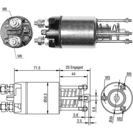 Magneti Marelli 940113050460 - Solenoid Switch, starter