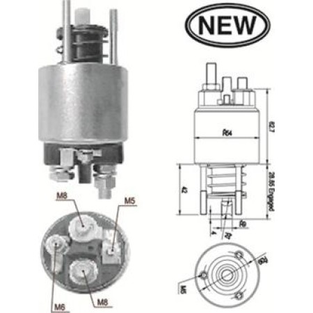 Magneti Marelli 940113050556 - Solenoid Switch, starter