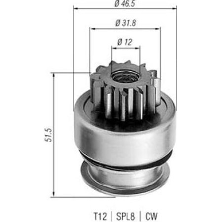 Magneti Marelli 940113020261 - Pinion, bendix, starter