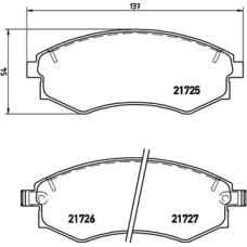 ABE C10313ABE - Juego de pastillas de freno pentru HYUNDAI GALLOPER II (1997–2003)