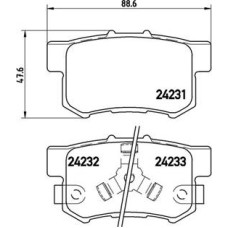 ABE C24020ABE - Brake Pad Set, disc brake pentru HONDA CITY IV Saloon (2002–2009)