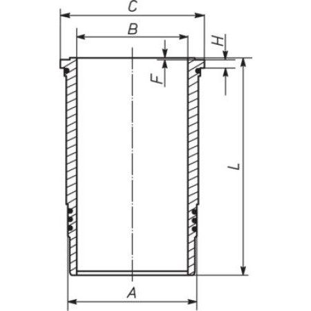 MAHLE 439 WN 01 01 - Cylinder Sleeve