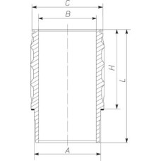 MAHLE 061 WN 26 00 - Zylinderlaufbuchse