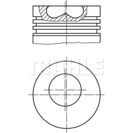 MAHLE 257 PI 00100 000 - Piston