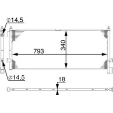 MAHLE AC 532 000S - Condensador, aire acondicionado