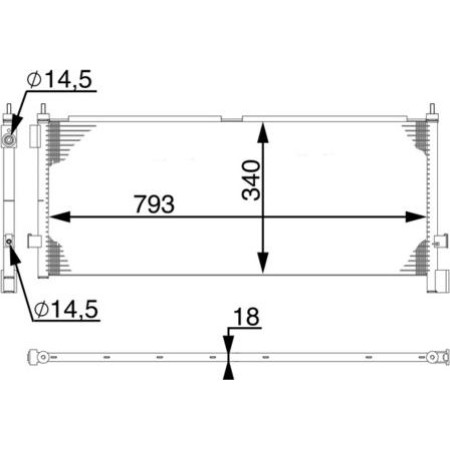MAHLE AC 532 000S - Condenser, air conditioning