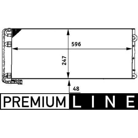 MAHLE AC 669 000P - Condenser, air conditioning