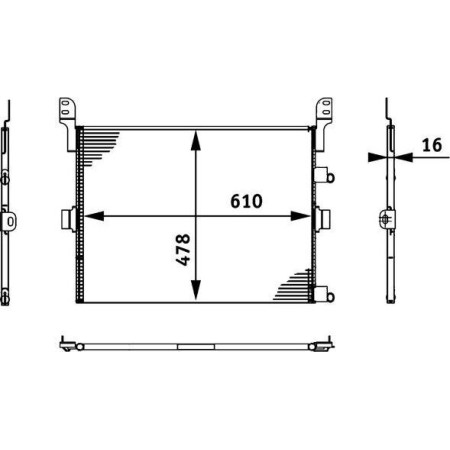 MAHLE AC 673 000S - Condenser, air conditioning