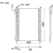 MAHLE AC 285 000S - Condensateur, climatisation