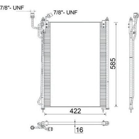 MAHLE AC 285 000S - Condenser, air conditioning