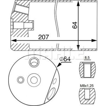 MAHLE AD 14 000S - Dryer, air conditioning