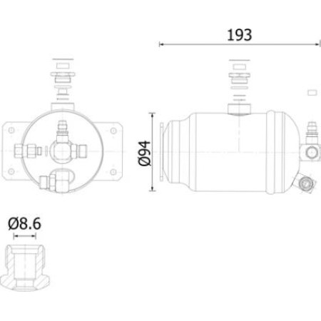MAHLE AD 326 000S - Dryer, air conditioning
