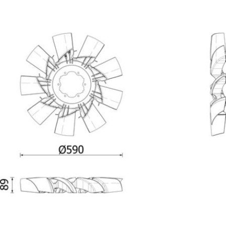 MAHLE CFF 629 000P - Fan, radiator