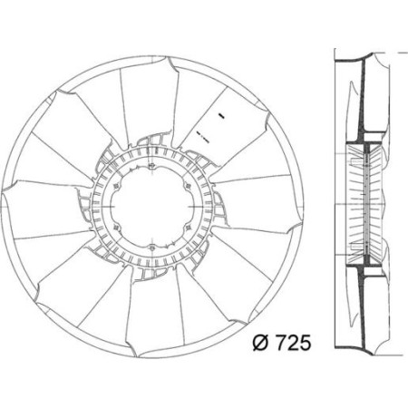 MAHLE CFW 50 000P - Fan Wheel, engine cooling