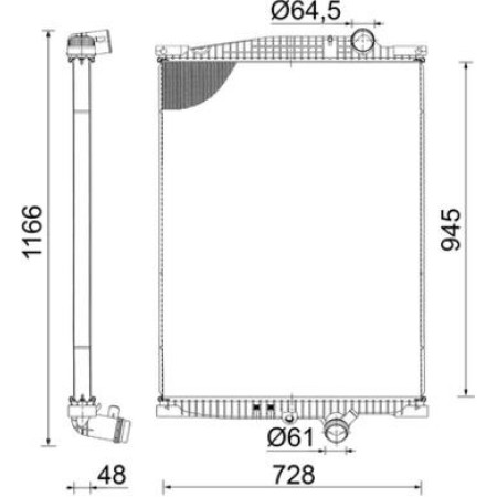 MAHLE CR 2096 000S - Radiator, engine cooling