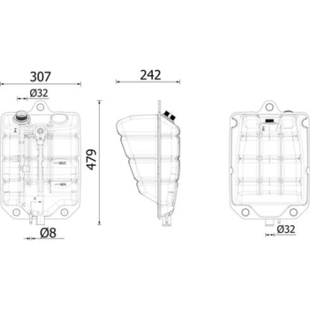 MAHLE CRT 269 000S - Expansion Tank, coolant