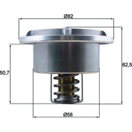 MAHLE THD 6 75 - Coolant thermostat / housing