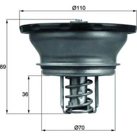 MAHLE THD 3 82 - Coolant thermostat / housing