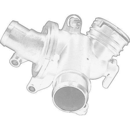 Mercedes-Benz 651 200 06 15 - Coolant thermostat / housing
