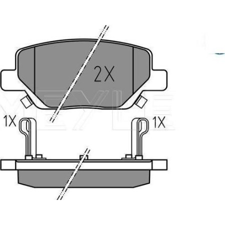 ABE C2F022ABE - Brake Pad Set, disc brake pentru FIAT TIPO Hatchback (2016–prezent)