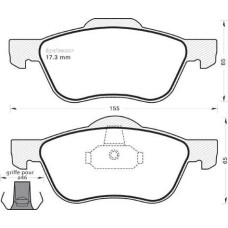 ABE C11063ABE - Juego de pastillas de freno pentru NISSAN PRIMERA Traveller (1996–2002)