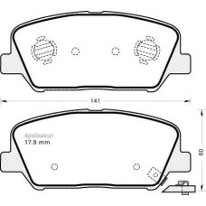 ABE C10531ABE - Juego de pastillas de freno pentru TESLA MODEL S (2012–prezent)
