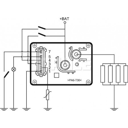 Unitate de control.bujii incandescente Controler - releu al dopurilor incandescente ALFA ROMEO 145 146 CITROEN AX CITROEN XM Break II (Y4), Turism, 05.1994 - 10.2000 MAHLE MHG 55