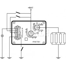 Glühkerzensteuergerät Glühkerzenrelais CITROEN EVASION JUMPER JUMPY CITROEN JUMPY (BS_, BT_, BY_, BZ_), Van, 06.1994 - 10.2006 MAHLE MHG 56