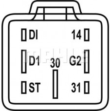 Unidad de control de bujías de precalentamiento Controlador - relé de bujías de precalentamiento OPEL AGILA ASTRA G ASTRA H AS OPEL ASTRA H GTC (A04), Fastback, 03.2005 - 10.2010 MAHLE MHG 5