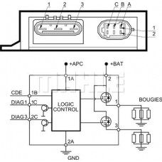 Gloeibougieregeleenheid Gloeirelais OPEL MOVANO RENAULT CLIO II E RENAULT LAGUNA I (B56_, 556_), Hatchback, 11.1993 - 08.2002 MAHLE MHG 10