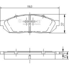 ABE C14004ABE - Brake Pad Set, disc brake pentru SUZUKI CARRY Platform/Chassis (1979–1999)