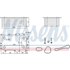 Nissens 91431 - Oil Cooler, engine oil