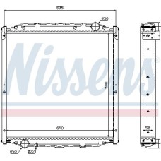 Nissens 62877A - Radiador, refrigeración del motor