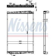 Nissens 67193 - Radiador, refrigeración del motor