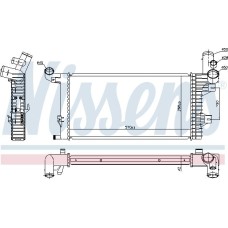 Nissens 67172 - Radiador, refrigeración del motor