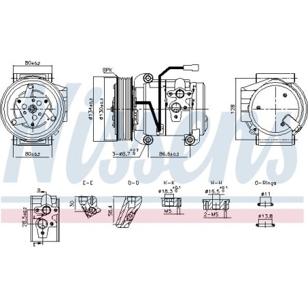 Nissens 890957 - Compressor, air conditioning