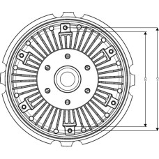 NRF 49721 - Embrayage, ventilateur de radiateur
