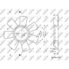 NRF 49844 - Girante, Raffreddamento motore