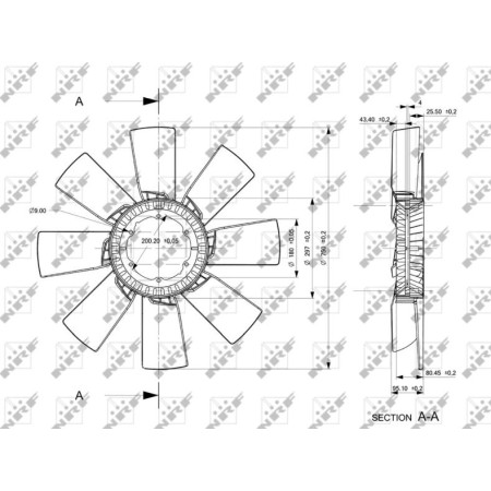 NRF 49857 - Fan Wheel, engine cooling