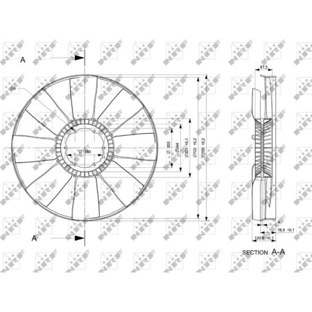 NRF 49802 - Fan Wheel, engine cooling