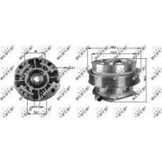 NRF 49705 - Clutch, radiator fan